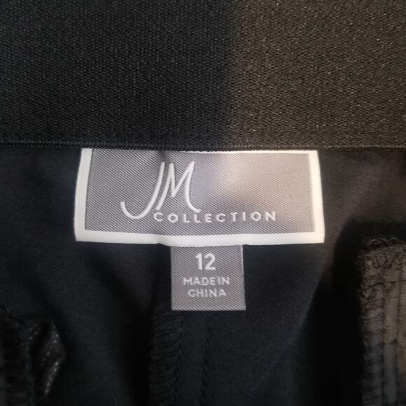 JM Collection Women's Dress Career Pants Dark Gray Sz 12 - Picture 4 of 9